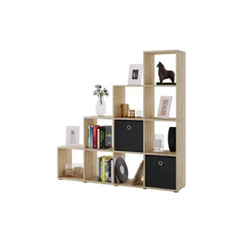 VCM Napoli Treppenregal 29 x 142,5 x 138,5 cm Braun