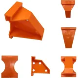 CENPEK 20 Stück Bodenbelag-Abstandshalter für Laminat, Holzfußböden, Hartholzboden mit 1/2 und 1/4 Lücke, spezielle Dreiecks-Strebe an Ort und Stelle