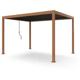 Blumfeldt LuminaHaven Pergola 3 x 4 m Schwarz