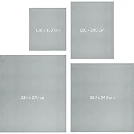 Blumtal Kuscheldecke flauschig - Decke Sofa ® - Sofadecke, Kuscheldecke Kinder, Blanket, Tagesdecke & Wohndecke 130x150 cm Grau