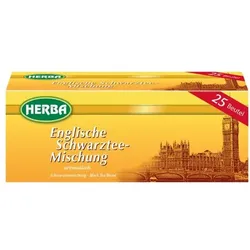 Herba Herba Englische Schwarztee-Mischung Tassenportion, 25 Stück
