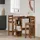 vidaXL Bartisch mit Regal 100 x 48 x 101,5 cm Braun