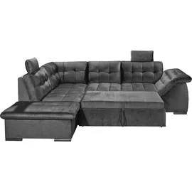 ed exciting design Ecksofa »Estrella L-Form«, mit Bettfunktion, Bettkasten, Armteilverstellung & Kopfstützen