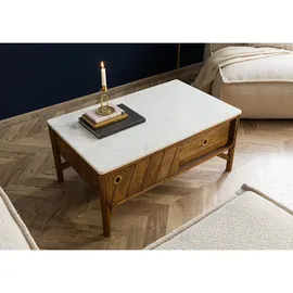 MASSIVMOEBEL24.DE Couchtisch Mango Braun Massivholz 100 x 60 x 45 cm