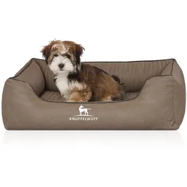 Knuffelwuff Hundebett Columbia M-L 85 x 63 cm grau
