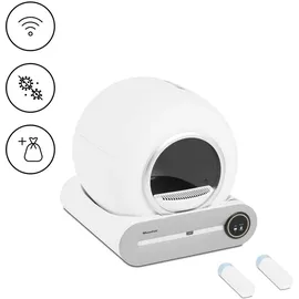 Wiesenfield Katzentoilette Selbstreinigend 65 l Grau
