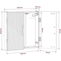vidaXL Dartboard Schrank