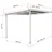 Terrassendach Premium 309 x 306 cm weiß / Polycarbonat opal weiß