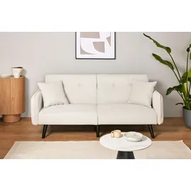 Jahnke Schlafsofa JAHNKE "CHILLAX DOT", sanftes weiß, B:191cm H:83cm T:84cm, Sofas, Schlafsofa, mit Relax-und Schlaffunktion, inkl. Kissen, Breite 191 cm