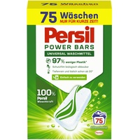 Persil Power Bars Universal Waschmittel (75 Waschladungen), vordosiertes Vollwaschmittel in nachhaltiger Verpackung, für hygienisch reine Wäsche bereits ab 20° C
