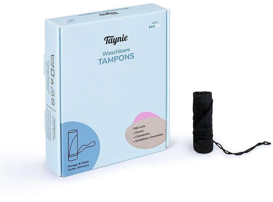 Taynie Waschbare Tampons mittel (8 Stk.) Tampon 1 St schwarz