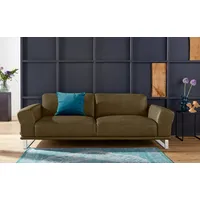 W.SCHILLIG 2,5-Sitzer montanaa, mit Metallkufen in Chrom glänzend, Breite 232 cm grün