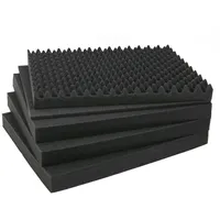 HMF ODR100 Koffereinlagen mit Rasterschaumstoff für Outdoor-Fotokoffer, 5er Set,