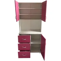 Hti-Living Kinderkleiderschrank HTI-Living 80 x 180 x 40 cm MDF pink-weiß