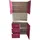 Hti-Living Kinderkleiderschrank HTI-Living 80 x 180 x 40 cm MDF pink-weiß
