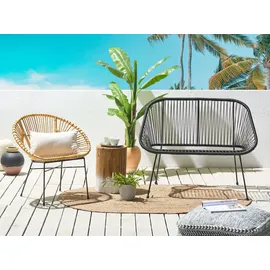Beliani Acapulco 114 x 0 x 0 cm Schwarz