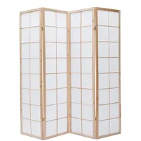 Miliboo Japanischer Paravent IKUYO, Holz und Papier