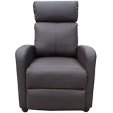 Hti-Living Relaxsessel Corrado Kunstleder 67 x 100 x 85 cm Braun