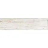Vabene Bodenfliese Feinsteinzeug Oak Shabby 22,5 x 90 cm weiß
