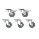 Blumfeldt Hiddensee Strandkorbrollen Transportrolle Mit Bremse 50x17cm 500kg max,