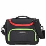 kenorada Beautycase SoftLITE | Reise Kulturtasche für unterwegs | praktische Aufteilung, Vier Fächer und Schlaufen | Abnehmbarer Schultergurt | auf Trolley aufsteckbar (Bunte Ecken, Kosmetikkoffer)