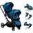BabyGO Twinner blue melange