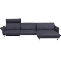 Himolla Ecksofa, Blau, Grau, Textil, Uni, Ottomane rechts, L-Form, 330x174 cm, Blauer Engel, Goldenes M, Emas, Typenauswahl, Lederauswahl, Stoffauswahl, Hocker erhältlich, Rücken echt, Wohnzimmer, Sofas & Couches, Wohnlandschaften, Ecksofas