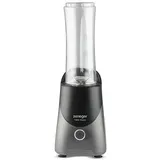 Zeneger Smoothie Maker, Shake Mixer, 300 Watt, BPA frei, 600ml Flasche (Anthrazit/Schwarz)