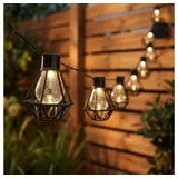 GLOBO LED Lichterkette Kunststoff 230 cm Schwarz