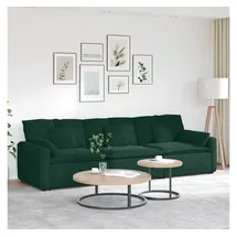 vidaXL Modulares Sofa mit Kissen Dunkelgrün