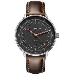 Sternglas S02-HH39-BR03 Herrenarmbanduhr Automatik Hamburg neugraphit Braun