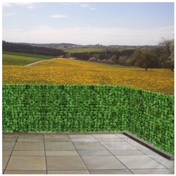 Balkonsichtschutz, Sichtschutz Windschutz Verkleidung für Balkon Terrasse Zaun ~ 500x100cm Blatt hel