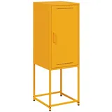 vidaXL Highboard Senfgelb 36x39x107 cm Stahl