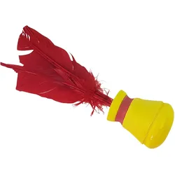 Indiaca Play - Indiaca Spiel - Peteca Spiel - Indiaca Ball - Federball Spiel gelb No Size