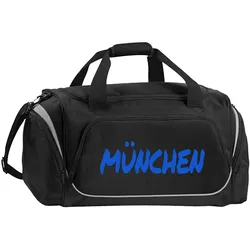 multifanshop Sporttasche - München blau - Textmarker - Druck blau - Tasche