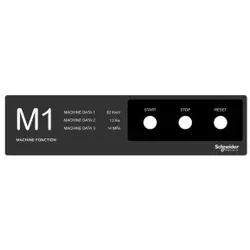 Schneider Electric ZBYLEG401001 Beschriftungsfeld 400x100mm, zum Aufkleben, Beschriftung vorgefertigt