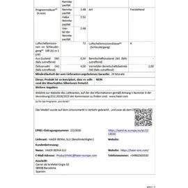 Haier HW90-BP14929BU1 I-PRO SERIE 1 Waschmaschine (9 kg, 1400 U/min)