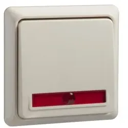 Elso 511620 Wechselkontrollschalter 10A beleuchtet komplett RENOVIERUNG Schraubklem perlweiß