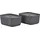 ZONE Denmark Aufbewahrungsbox Pulp 32 x 23 cm 2-tlg. schwarz