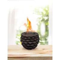 Tischfeuerschale, Tischkamin, Mini-tragbarer Persönlicher Kamin In Pinienkernform
