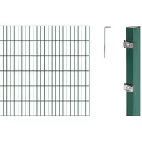 GAH Alberts Alberts Doppelstabmatten-Grundset 20 m 200 x 120 cm 6/5/6 grün
