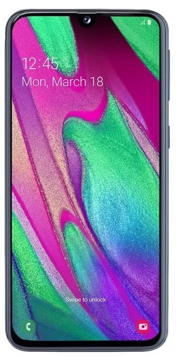 Samsung Galaxy A40 15cm (5,9 Zoll), 4GB RAM, 64GB Speicher, Dual-SIM, Farbe: Schwarz