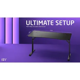 ISY IGD-1000 Gaming Tisch Schwarz
