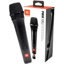 JBL PBM 100 – Dynamisches Gesangsmikrofon mit Kabel - Schwarz – Zubehör für die JBL Party-Box – Karaoke für Zuhause – Mit Kardioid-Richtcharakteristik