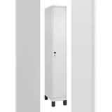 C+P Spind Classic PLUS, Füßen, 1 Abteil, HxBxT 195x30x50cm, Sicherheitsdrehriegel, Verkehrsweiß von PROREGAL