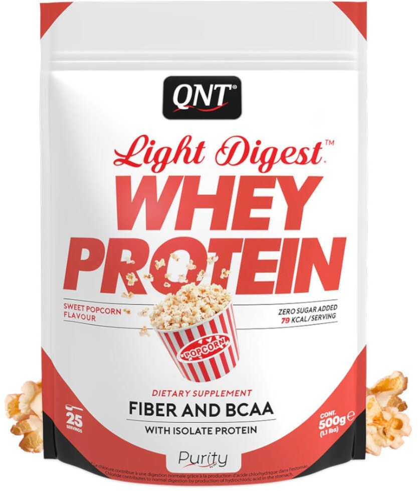 Qnt® Light DigestTM Whey Protein süsser Popcorn Geschmack