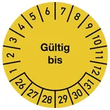 Dreifke Dreifke® Prüfplakette Gültig bis 2026 - 2031, Dokumentenfolie, Ø 25 mm, 10 Stück/Bogen