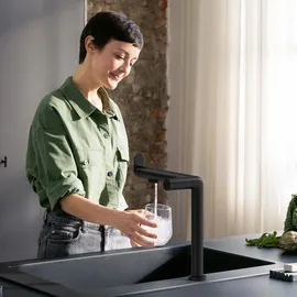 Hansgrohe Aqittura M91 Einhebelmischer Schwarz Matt