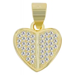 Ketten-Anhänger ADELIA ́S, gold, Schmuckanhänger, Damen, Silber 925 (Sterlingsilber)