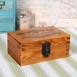 Baogu Vintage Holz Schmuckkästchen Schmuckschatulle Schmuckkoffer Schmuckbox Schmuck mit Schlüssel